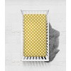 Bacati - Ikat Yellow Dots Muslin 100 percent Cotton Universal Baby US Standard Crib or Toddler Bed Fitted Sheet - 3 of 4