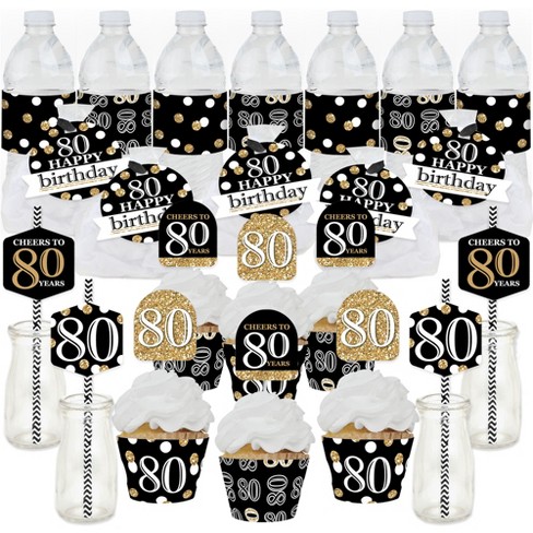 Big Dot of Happiness - Adult 60th Birthday - Gold - Table Decorations - 10 Count