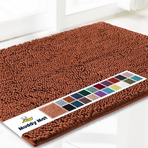 Muddy Mat Highly Absorbent  Soft Chenille Door Mat and Pet Rug Non Slip Thick Washable Area and Bath Mat for Indoor and Outdoor - 1 of 2