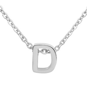 ELYA Women's Polished Initial Stainless Steel Necklace - ELYA - 1 of 4