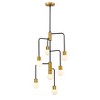 Neutra 7-Light Glass Chandelier - Retro-Inspired Mid-Century Modern Design - 2 of 4