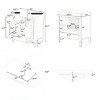 30" Vintage Bathroom Vanity with Sink and Soft Close Doors,Freestanding Cabinet with Shelf and Drawer-Baofuwish - 4 of 4