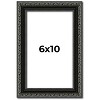 PosterPalooza | Photo Size Antique Black Picture Frame - UV Acrylic, Foam Board Backing, Hanging Hardware - 2 of 4