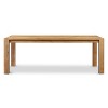 Poly & Bark Festa Extension Dining Table Oak: Solid American Wild Oak, Seats 12, Adult Assembly - 4 of 4