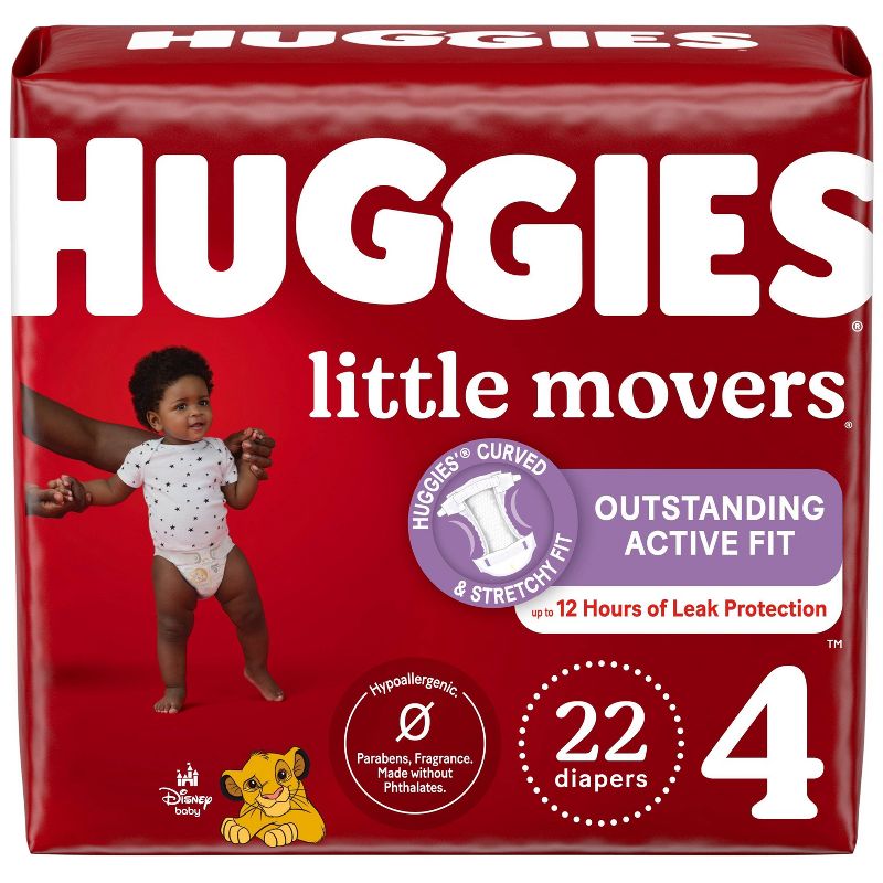 Huggies Little Movers Baby Disposable Diapers - (Select Size and Count), 1 of 19