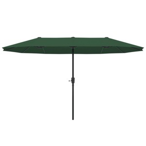 Ainfox 13ft Outdoor Patio Umbrella Double-sided Deck Pool Umbrella with 1.5 Inch Pole, Fade Resistant  for Porch, Market, Backyard - 1 of 4