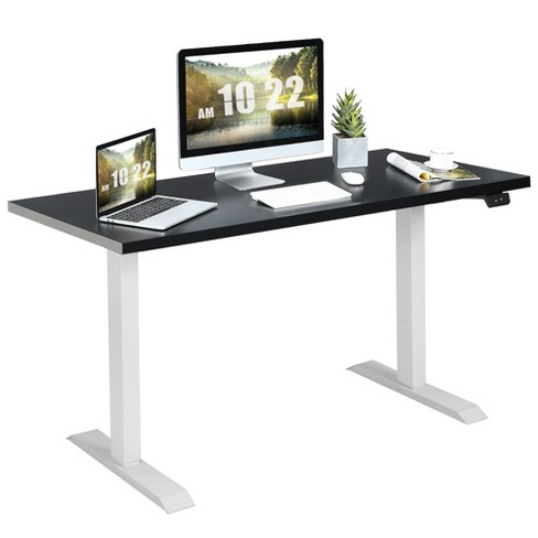 Costway Electric Adjustable Standing Desk Stand up Workstation w/Control  Black