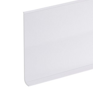 Unique Bargains Self-Adhesive Peel and Stick PVC Wall Flexible Baseboard Trim White 20ft x 6" - 1 of 3
