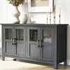 CuisinSmart 51'' Sideboard Buffet Cabinet with Adjustable Shelves&Metal Handles, Kitchen Pantry Cabinet with 4 Doors for Entryway Living Room - 3 of 4