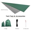 Yescom 10x13FT Camping Tent Tarp Hammock Rain Fly Waterproof Hiking Backpacking Shelter Green - 2 of 4
