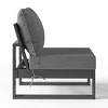 WestinTrends Montara Outdoor HDPE Sectional Armless Chair with Water-Proof Patio Cushions - 4 of 4