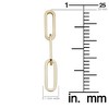 Pompeii3 14k Yellow Gold Clip Dangle Women's Earrings 3/4" Tall - 4 of 4