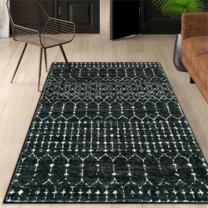 Lahome Moroccan Geometric Area Rug– Washable Non-Slip Low-Pile Carpet for Living Room, Bedroom,Office,Kitchen,Nursery,or Dining Room - 1 of 4