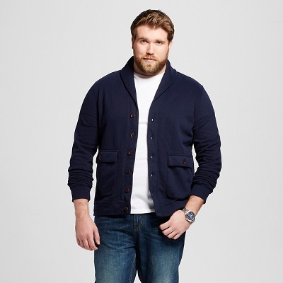 mens big and tall shawl collar sweater