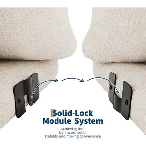 Compressed Sponge 2-Seater Sofa, Compact and Space-Saving, Comfortable Foam Cushion, Durable Wood Frame, Modern Small Living Room Sofa - 1 of 4