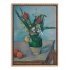 Kate & Laurel All Things Decor 18"x24" Sylvie Beaded The Vase of Tulips c. 1890 Framed Canvas by The Art Institute of Chicago Gold - 2 of 4