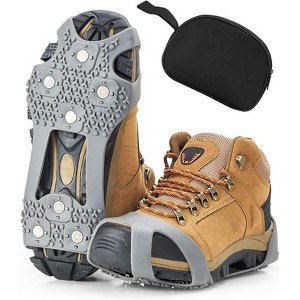 Crampons, Ice Cleats for Shoes and Boots with 28 Spikes, Ice Snow Traction Cleats - 1 of 4