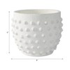 Planter Terracotta Raised Dot Texture for Home or Garden Use - 6" White - 4 of 4