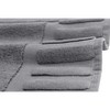 Luxury Bath Mat Floor Towel Set Absorbent Cotton Hotel Spa Shower Bathtub Mats [Not a Bathroom Rug] 22x34 inch 2 Pack | Gray and White - 3 of 4