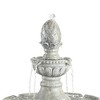 John Timberland Italian Outdoor Floor Water Fountain 44" High 3 Tiered Pineapple Bowls for Yard Garden Patio Deck Home - image 3 of 4