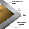 Americanflat 13x19 Picture Frame in Silver - Composite Wood with Shatter Resistant Glass - 3 of 4