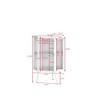 22.25 Inch Floor Coner Cabinet With Tempered Glass Door And Adjustable Shelf For Bathroom, Living Room, Bedroom, Home - 2 of 4