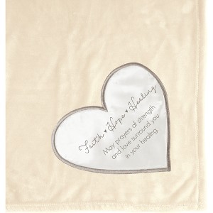 Pavilion Gift Company - Faith Hope Healing - 50" x 60" Royal Plush Blanket - Throw Blankets - 1 of 4