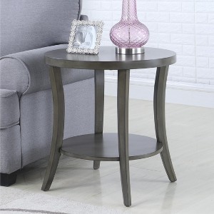 Perth Contemporary Oval Shelf End Table - 1 of 4