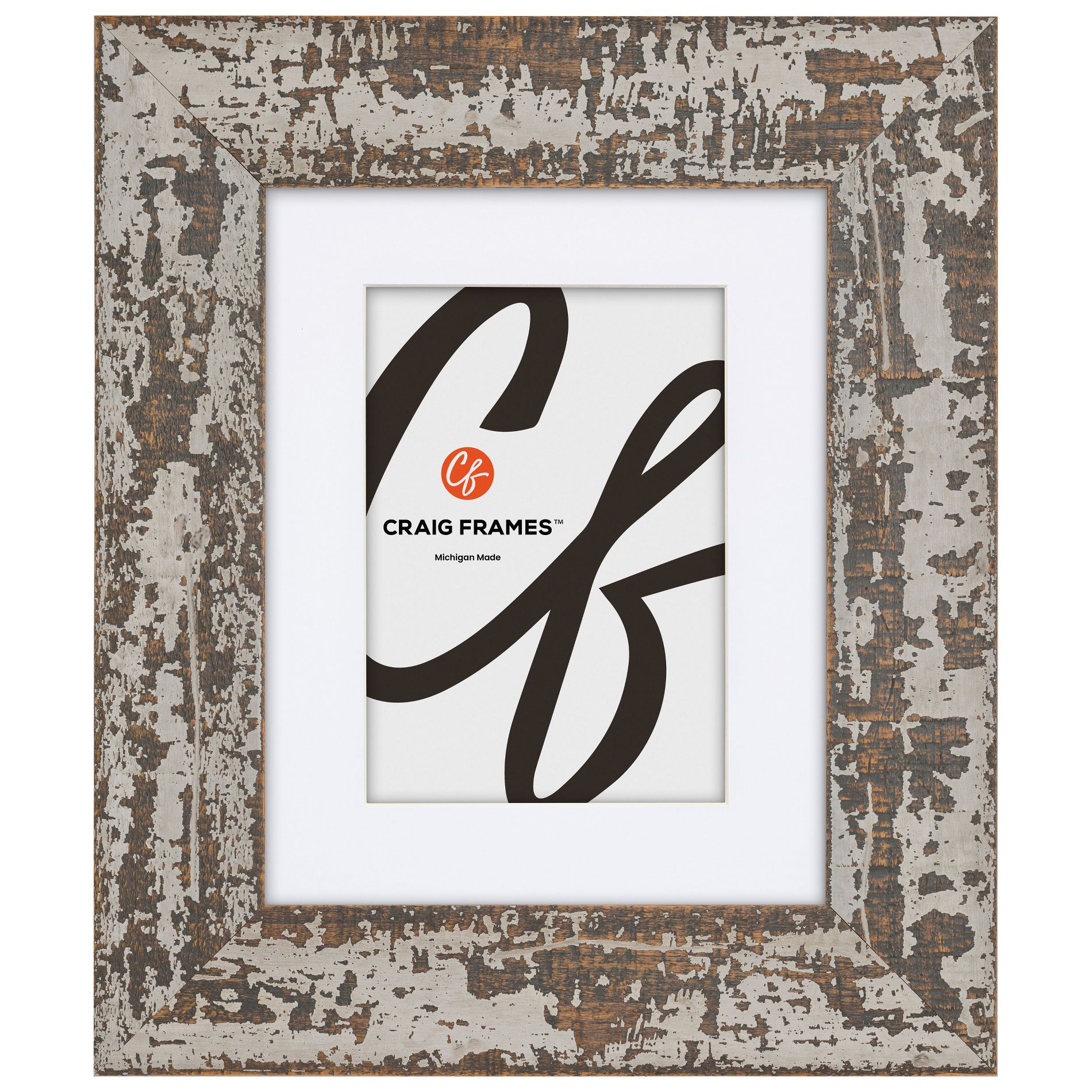 Hatteras XL 11X14 inch  Barndoor Brown Picture Frame, Matted