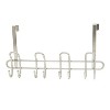 Home Mart Goods Heavy Duty Nickel Silver The Door Hanger Hanging Rack 8 Hooks Organizer - 2 of 2