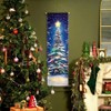 16x47 Tree Canvas 5 Color - Changing LEDs Dynamic Holiday Party Backdrop Decor,changing LED light enhances the festive vibe - 2 of 4
