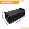 Unique Bargains Universal Car Trunk Organizer Trunk Organizer with Reflective Strip Foldable Black Gray 1 Pc - 4 of 4