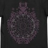 Dragon Adventures Linework Dragon Zodiac Wheel Crew Neck Short Sleeve Girl's Black T-shirt - 2 of 2