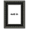 PosterPalooza | Photo Size Antique Black Picture Frame - UV Acrylic, Foam Board Backing, Hanging Hardware - 2 of 4