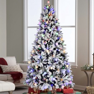 Artificial Trees Christmas with Easy Power & Memory Wire Technology, 400 Dual-Color LEDs With 10 Function, Home Decoration-Maison Boucle - 1 of 4