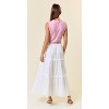 Women's Side Drawstring Waist Maxi Skirt - Doe and Rae - 2 of 3