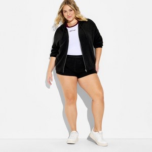 Women's Mid-Rise Faux Cashmere Sweater Shorts - Wild Fable™ - 1 of 3