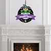 Big Dot of Happiness Colorful Mardi Gras Mask - Outdoor Masquerade Party Decor - Front Door Wreath - 3 of 4