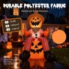 SUGIFT 6FT Halloween Inflatable Pumpkin Scarecrow Outdoor Decoration with LED Lights Waterproof Polyester Quick Inflating - 4 of 4