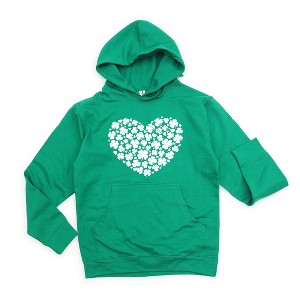 Simply Sage Market Women's Graphic Hoodie Shamrock Heart - 1 of 3