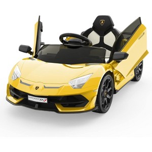 Jojoka 12V Licensed Lamborghini Electric Car, Ride on Car for Kids, with Parent Remote Control for Toddlers 3-8 Years Old - 1 of 4