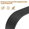 2 PCS Tandem Trailer Fenders Double Axle Fit for 13-15 Inch Wheels, 66" x 9.1" x 20" Teardrop Enclosed Trailer Fenders for Car Hauler Trailer - 2 of 4