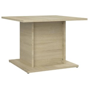 vidaXL Sonoma Oak Coffee Table 55,6x55,6x40 cm in Particleboard - 1 of 4