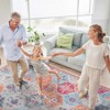 FONTOI Washable Area Rugs, Foldable Low-Pile Rugs, Indoor Non-Slip Rugs for Living Room Bedroom Kitchen, Multicolored, 144"*0.14"*108" - 2 of 4
