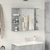 vidaXL Mirror Cabinet Concrete grey Engineered wood Medium Wall mounting - 3 of 4