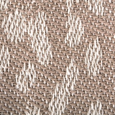 Beige and White Cotton Leopard Print Throw Blanket