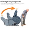 36.00"Electric Power Lift Recliner Chair for Elderly, PU Recliner Chair for Seniors, Home Theater Seating,Living Room Chair (Black PU) - 2 of 4