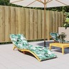 vidaXL Sun Lounger Cushion Leaf pattern Oxford fabric (100% polyester) - 2 of 4