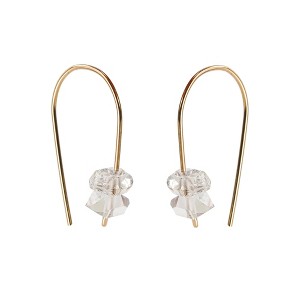 Herkimer Diamond Threader Earrings - 1 of 4