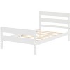 Whisen Wood Twin Size Bed with Headboard and Footboard - 3 of 4